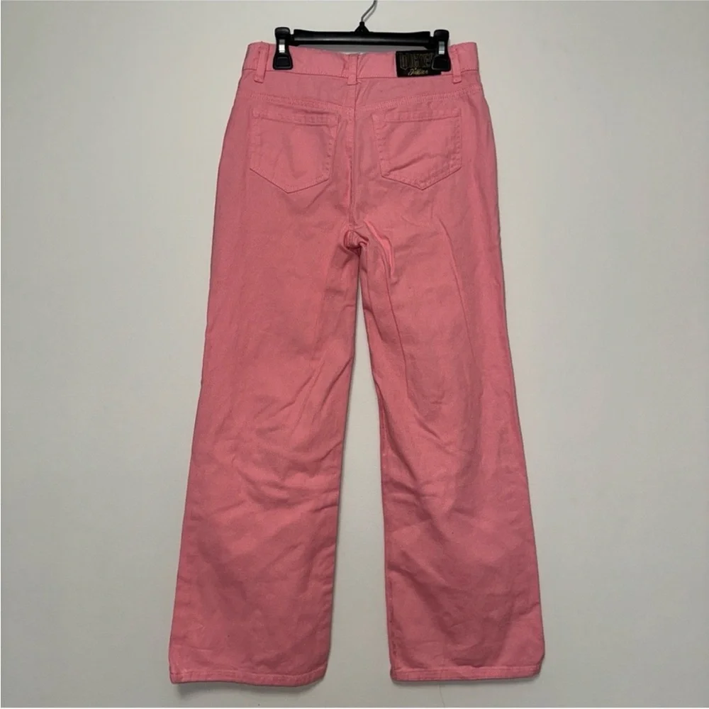 Justice x Wicked Pink Metallic Jeans